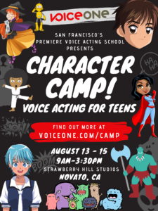 CHARACTER CAMP - Voice Acting for Teens with Sally Clawson @ Strawberry Hill Music Studios | | |