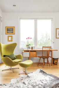 A sunny home office in Mill Valley.