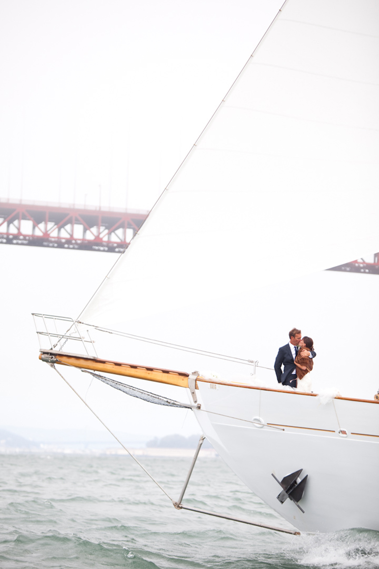 Marin Magazine, Wedding, eros yacht charter