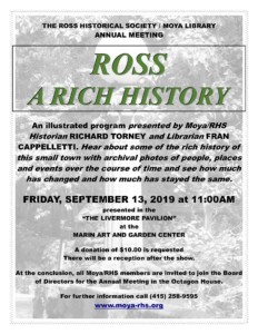 Ross - A Rich History @ Marin Art & Garden Center | | |