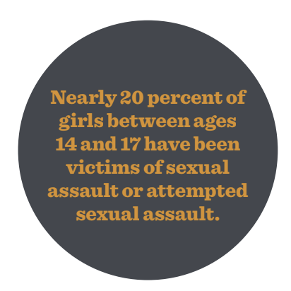 Stat on sexual violence against female teenagers