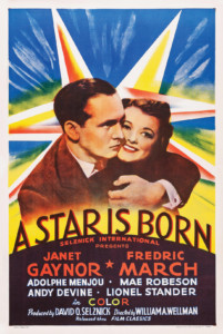 1937 A Star is Born with Fredric March, Janet Gaynor