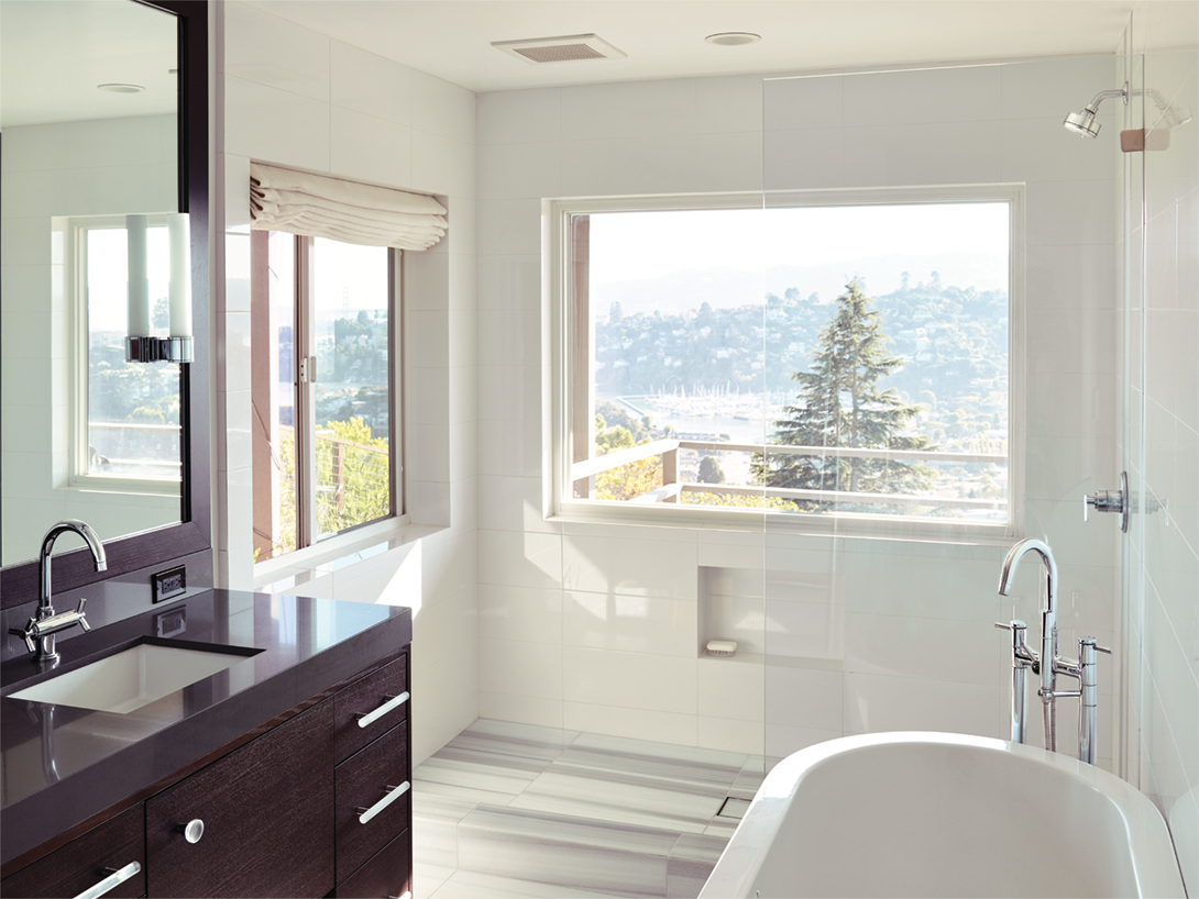 A bathroom with a view.