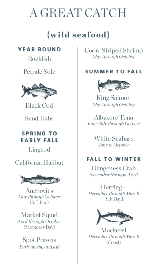 Sustainable seafood by season